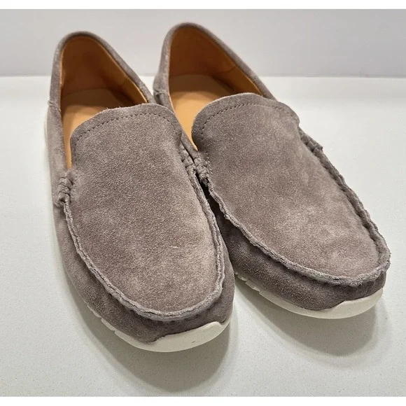 Men's Olukai KA'A Loafer Slip-on‎ Shoes Cooler Gray Suede NEW size 9
